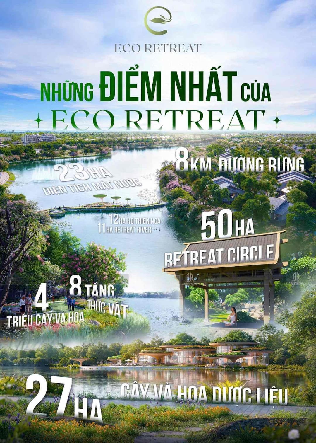Lý do nên lựa chọn Khu đô thị sinh thái Eco Retreat - Dự án Ecopark Long An